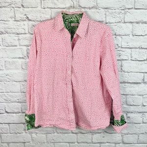 Tizzie Button Down Women Shirt Size Xl